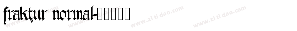 fraktur normal字体转换